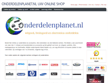 Tablet Screenshot of onderdelenplanet.nl